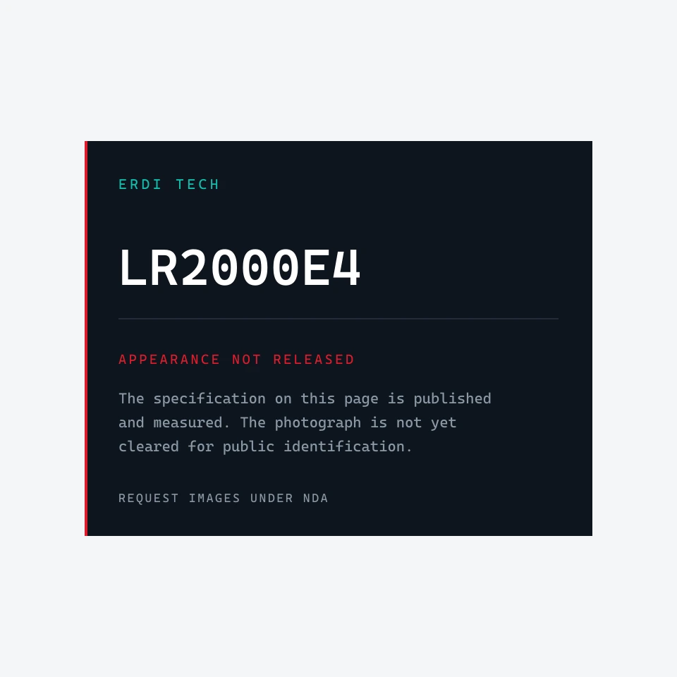 LR2000E4 — 905 nm adaptive-frequency DToF rangefinder module, ERDI TECH product photograph